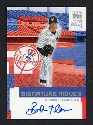 2002 Topps Traded & Rookies BRANDON CLAUSSEN New York Yankees AUTO Insert