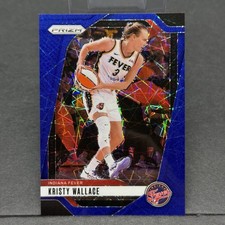 2024 Panini Prizm Blue Lazer WNBA Card #133 Kristy Wallace Fever Velocity