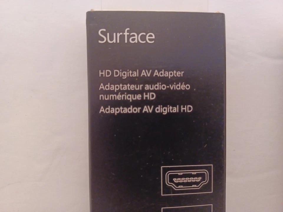 ADAPTADOR Y ADAPTADOR VGA Microsoft Surface Digital Surface RT 1 y 2 CAJAS ABIERTAS Foto 3 de 4