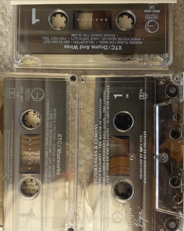 3 vintage XTC cassettes ALT-ROCK NEW WAVE visually NM LOT not play-tested - Image 4 of 4