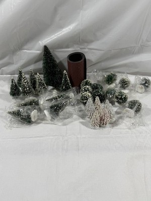 Department miniature sisal bottle brush trees