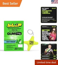 20 Count Nicotine Gum Mint Freeze - Stress Star Distraction Tool for Quitters