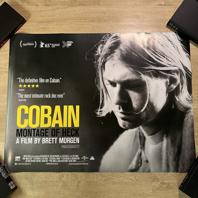 Kurt Cobain Montage of Heck Original 2015 Two Sided Movie Poster Nirvana
