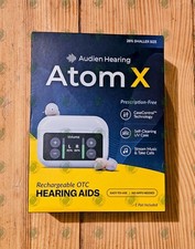Audien Hearing Atom x Wireless Rechargeable OTC Hearing Aids  NEW 