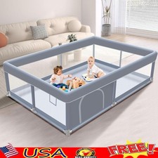 Large Baby Playpen Safety Toddler Play Area 360  Vision Easy Assemble Portable