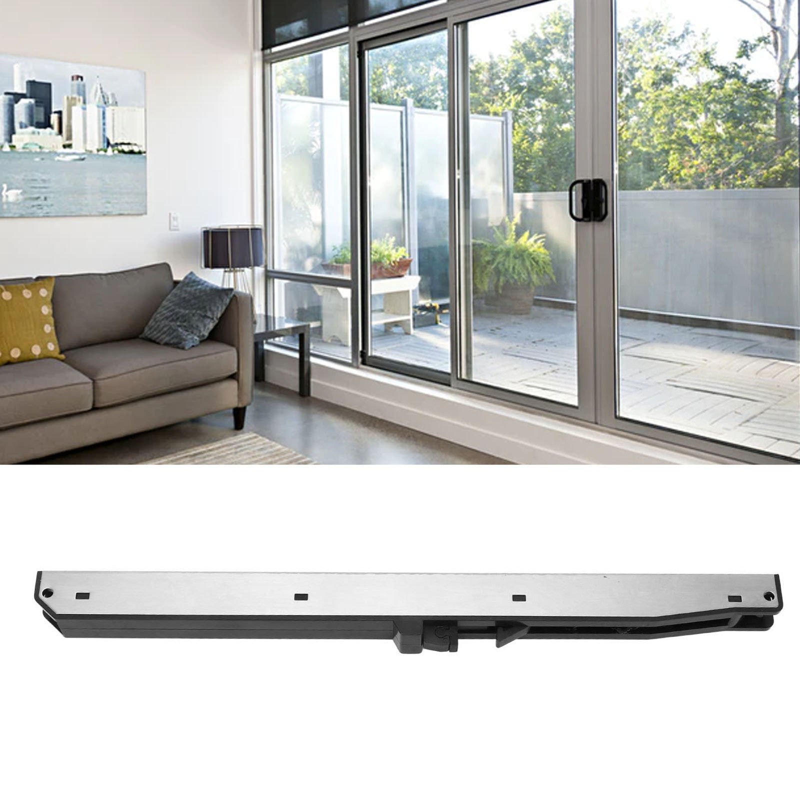 Barn Door Soft Close Mechanism Stainless Steel POM Spring Buffer Damper Punch