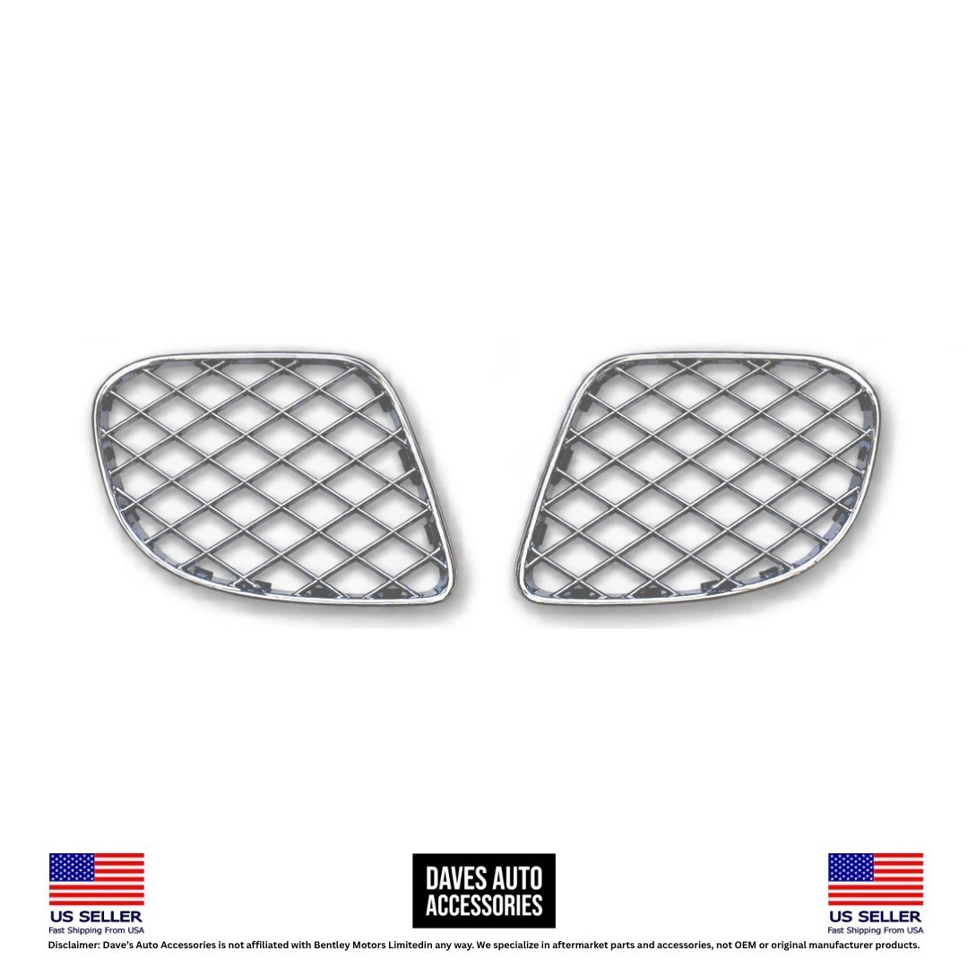 Bentley Continental Flying Spur 2013 Front Left, right Side grilles Pair Chrome