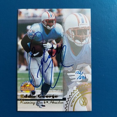EDDIE GEORGE 1996 SCORE BOARD ''AUTHENTIC'' AUTO (On Card) #132/280 (HOUSTON HOF)