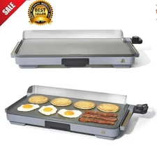 12"x22" Extra Large Electric Griddle Non Stick Flat Top Indoor Countertop Grill