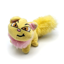 Neopets Yellow Wocky Cat Mini Plush McDonald's Happy Meal Toy 2004 5 inches