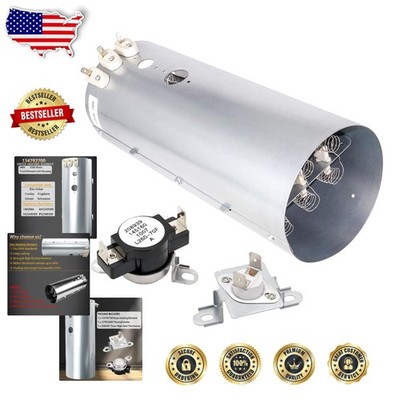 High-Quality Dryer Heating Element 3-Coil Kit w/Thermostat for Frigidaire