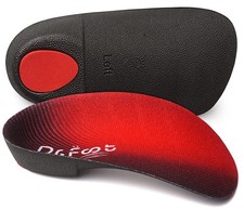 Dr. Foot's 3/4 Length Orthotic Insoles, High Arch Support Inserts for Flat Fe...