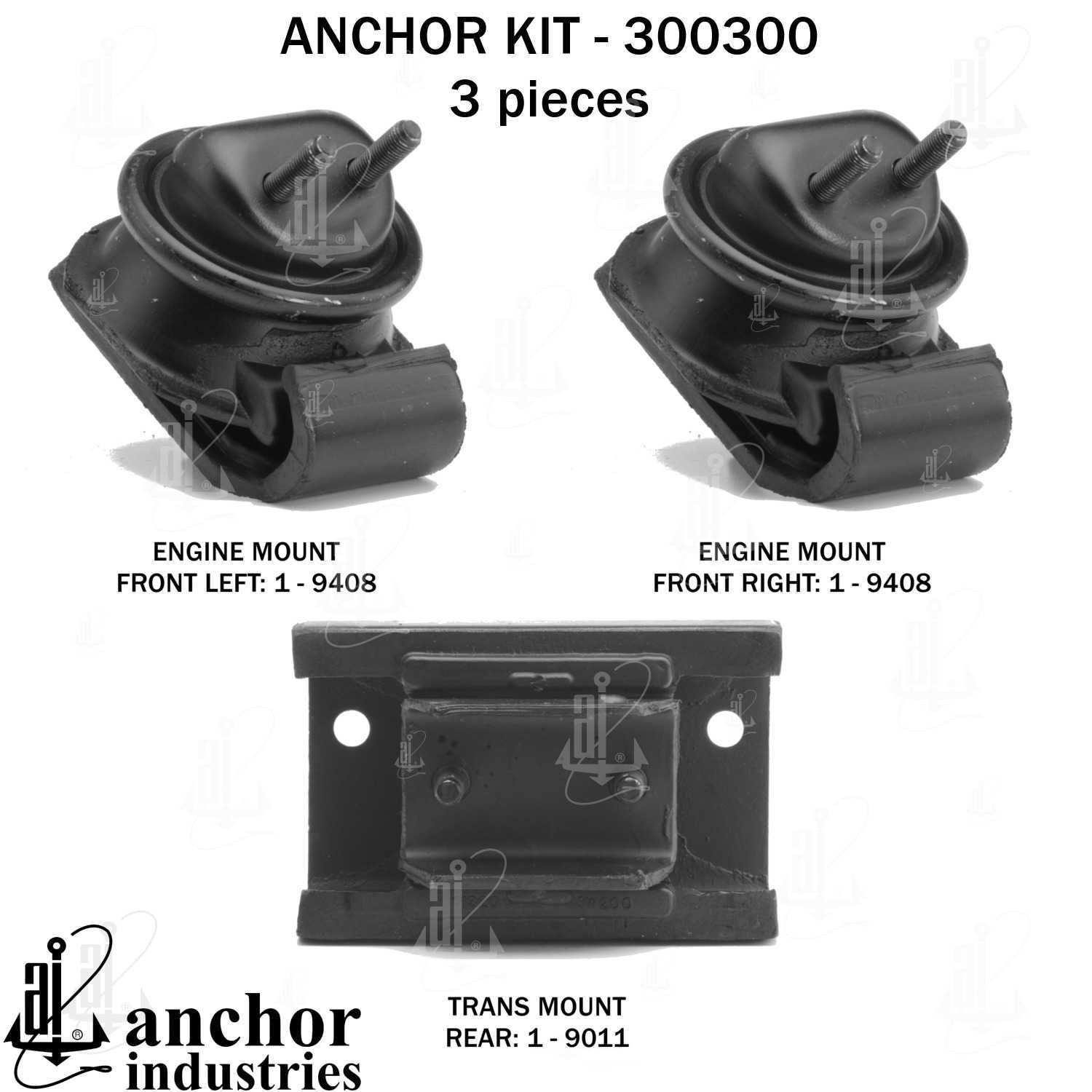 Engine Mount Kit Anchor 300300 for sale online | eBay