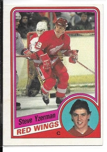 1984-85 O-Pee-Chee Steve Yzerman Rookie RC Card #67 B