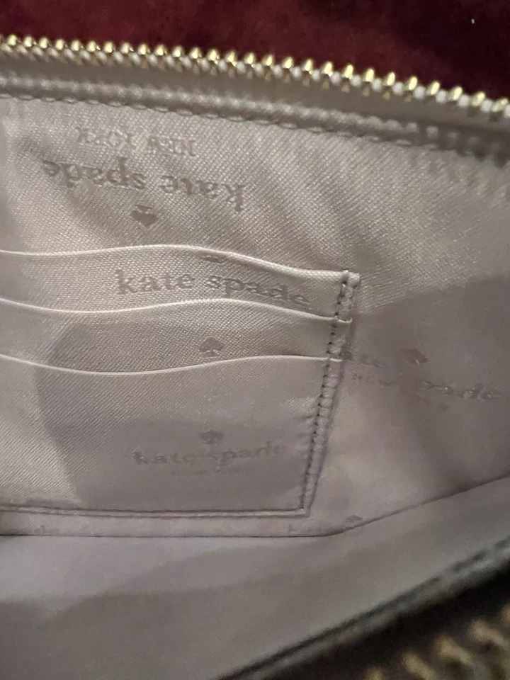 Nueva Cartera Continental Grande Floral Festiva Kate Spade Madison Azul Crema Multi Foto 4 de 4