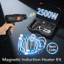 2500W Magnetic Induction Heater Tools Bolt Remover Flameless Heat 8 Coil Kit