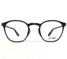 JF Rey Eyeglasses Frames JF2736 1320 Silver Blue Antique Rustic Look 46-21-145