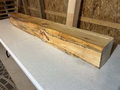 White Pine Mantel Beam/Fireplace Mantle Beam/Hand Hewn Wood/Solid Rustic Beam