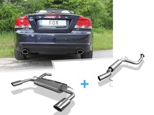 Fox Duplex Komplettanlage ab Kat Volvo C70 II Typ M ab 05 je 115x80mm oval