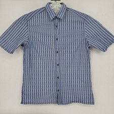 Jhane Barnes Shirt Mens Large Frequency Geometric Abstract Button Down Casual