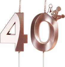 Candele Compleanno Oro Rosa Con Corona Bambina Candeline Compleanno Particolari 