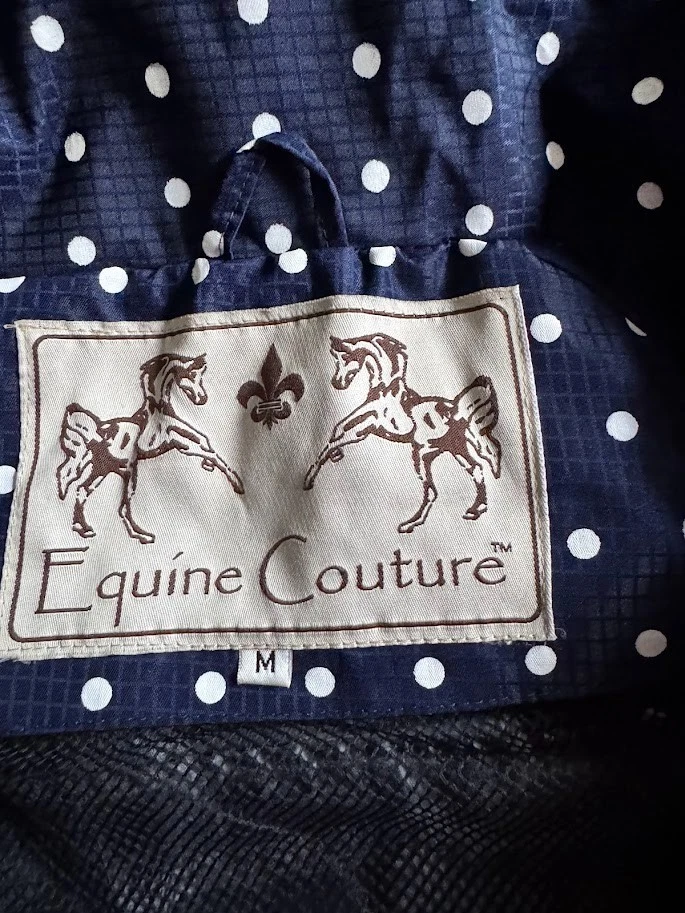 Chaqueta EQUINE‎ COUTURE Delia para niños concha de lluvia para montar a caballo mediana Foto 3 de 4