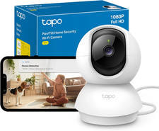 Tapo TC70 Pan/Tilt Indoor Camera House Security Camera, Dog Camera, No Monthly F