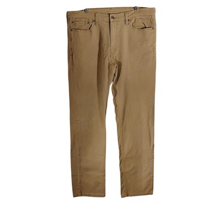 Levi's 541 jeans mens 38x36 khaki athletic fit tapered leg denim stretch white