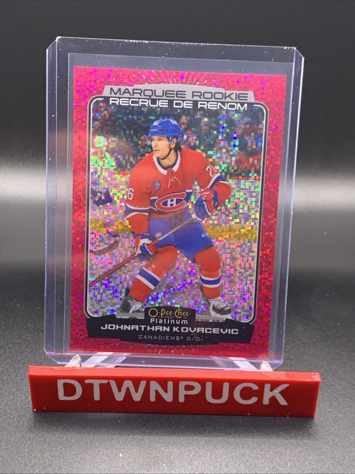 2022 O-Pee-Chee Platinum Marquee Rookies Violet Pixels Johnathan Kovacevic 0r0m