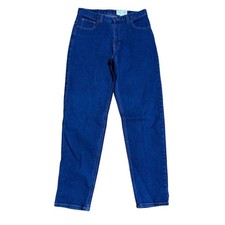 Vintage Eddie Bauer Women's High Waist Blue Straight Jeans Size 8 outdoor cabin