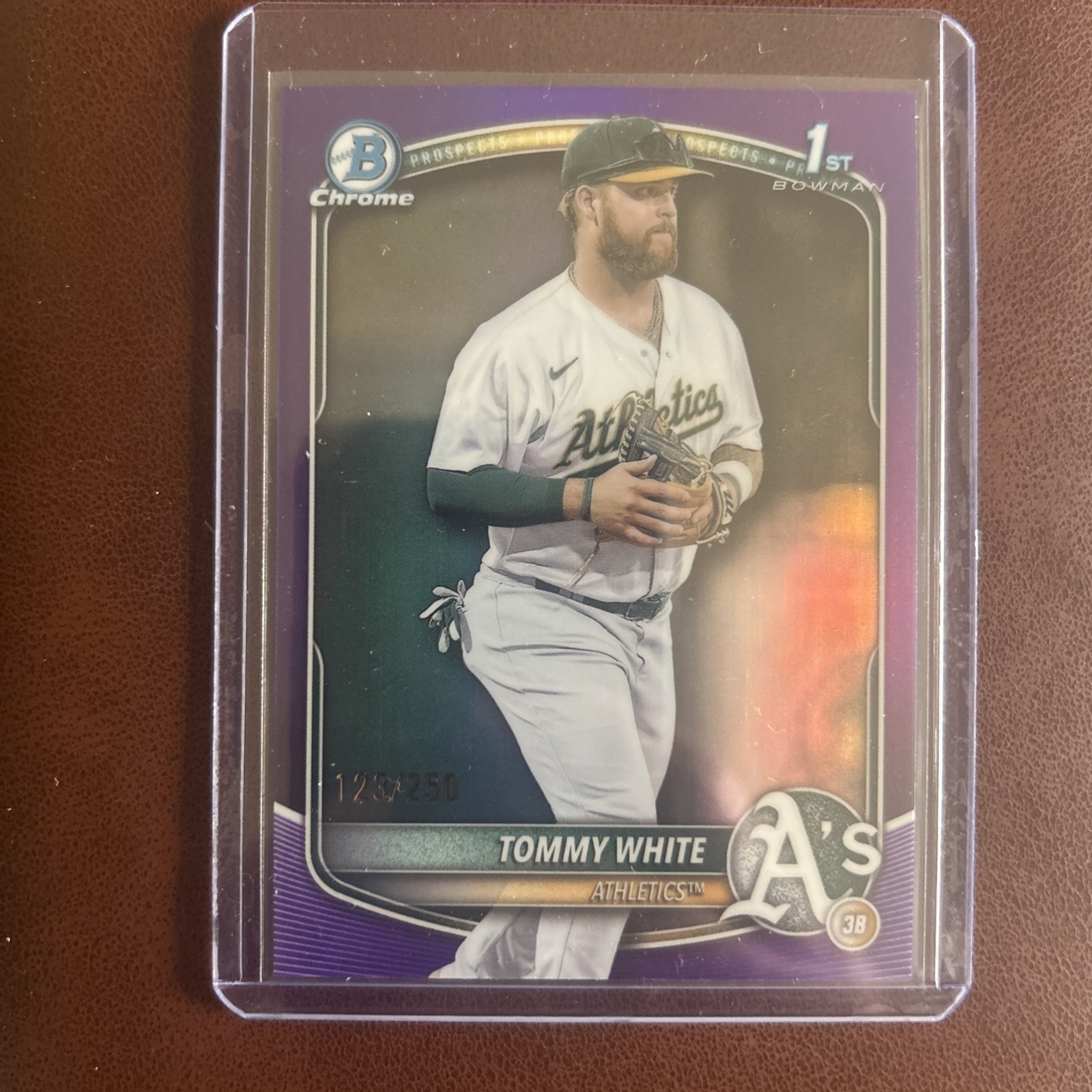 Tommy White 2025 Bowman Chrome #BCP-251 Purple Wave Refractor #/250