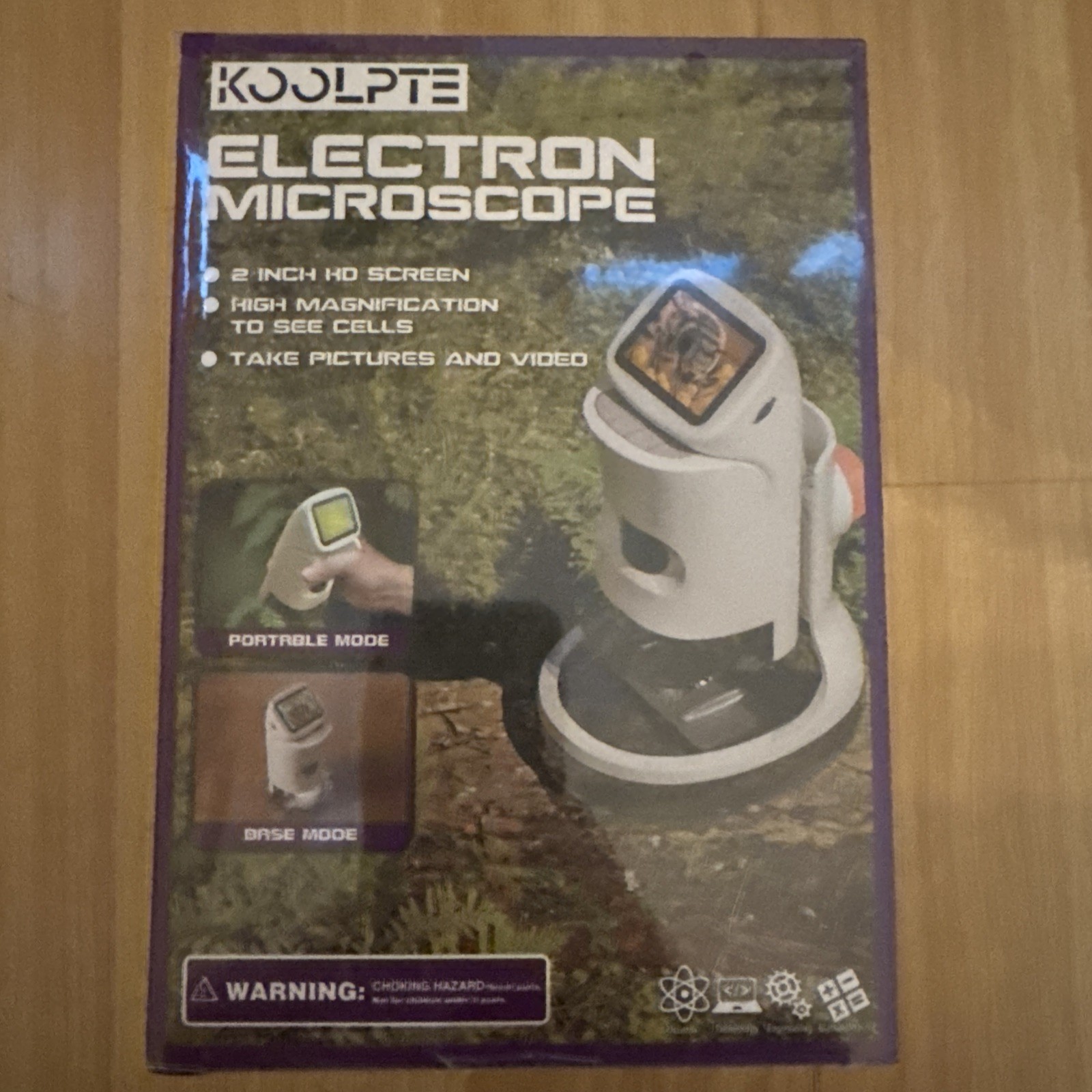 Koolpte Electron Microscope 2&Quot; Hd Screen, Take Pictures &Amp; Videos Ages 8+
