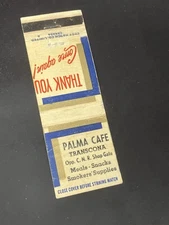 Matchbook Cover - Palma Cafe Transcona