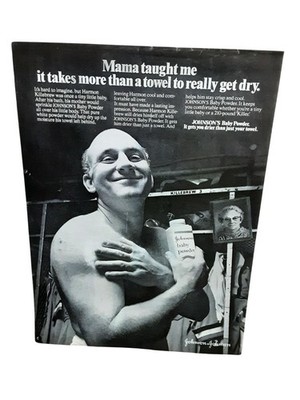 1972 Johnsons Baby Powder Vintage Print Ad Harmon Killebrew Twins