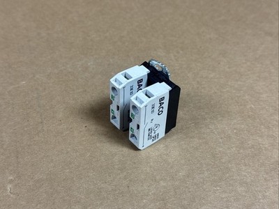 NEW LOT (2) BACO 33E10 Contact Block Assembly w/ Pushbutton Mount FAST SHIPPING