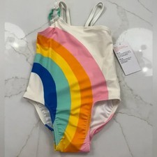 Rainbow Printed One-Piece Swimsuit for Toddler Girls NWT Size 18-24