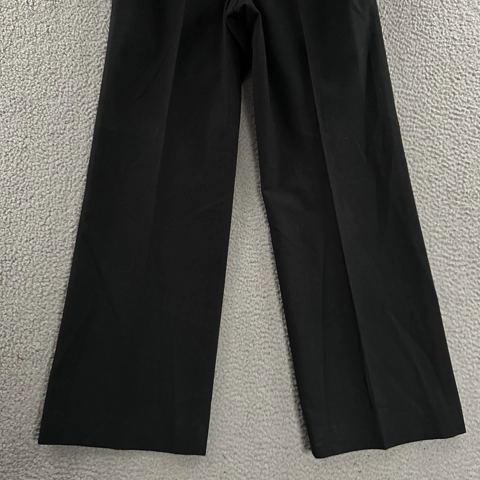 Calça Ann Taylor Feminina Preta Tamanho 4 Ajuste Assinatura Trabalho Carreira Mistura de Poliéster - Imagem 3 de 4
