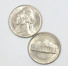 1949 S UNCIRCULATED JEFFERSON NICKEL CHOICE TO GEM BU