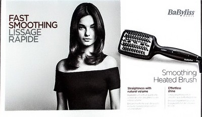BaByliss IONIC Glättbürste schwarz HSB101E  HAT GEBRAUCHSSPUREN