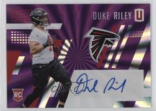2017 Panini Unparalleled Purple Rainbow Spokes 10/25 Duke Riley #282 Auto nd3