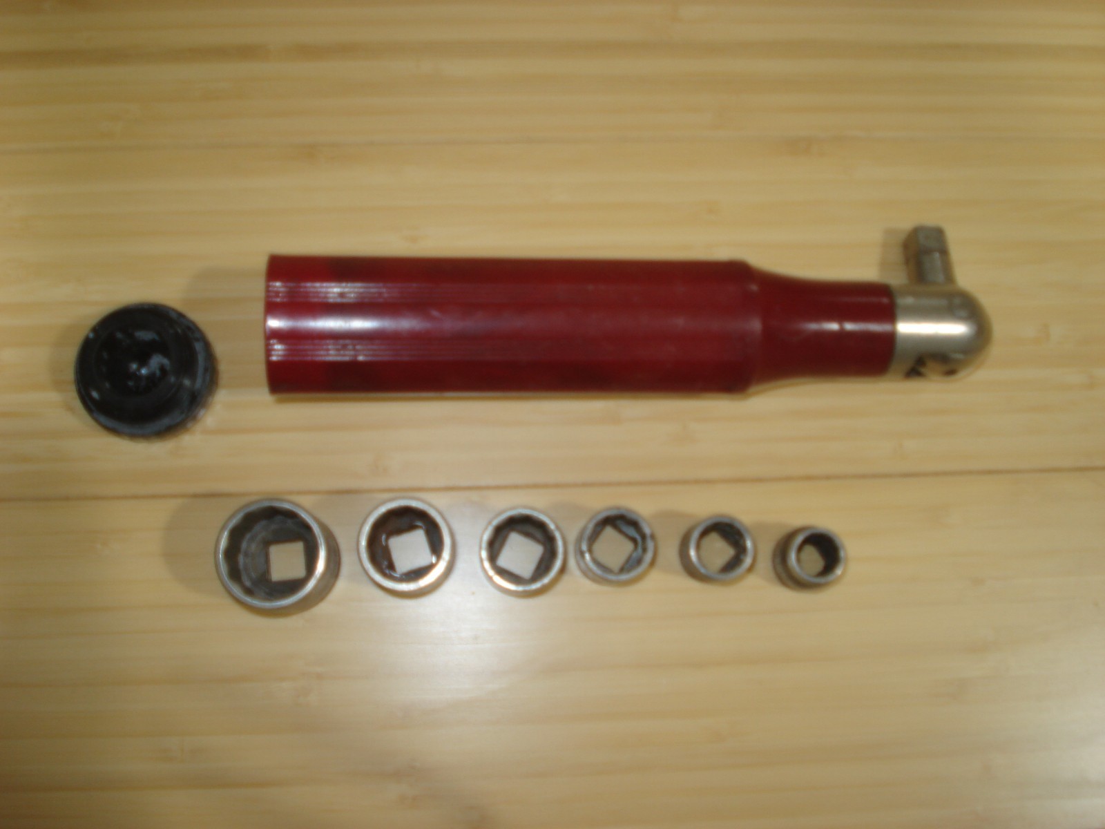 Hallowell SPS Co. Jenkintown PA 6 Socket + 3/8 Driver Set antique vintage