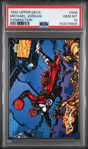 1992 UD FANIMATION #506 MICHAEL JORDAN PSA 10