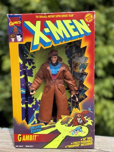 Vintage Marvel Comics 1994 Toybiz X-Men Gambit Deluxe Edition 10" New In Box