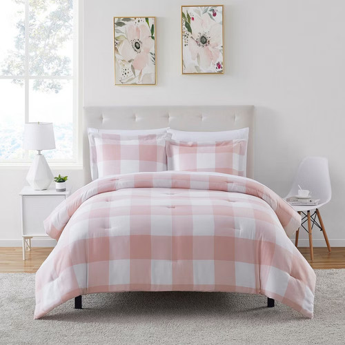 7-teiliges Buffalo Plaid Bett in einer Tasche Set von Sweet Home