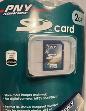 PNY Technologies 2GB SD Card - Factory Sealed