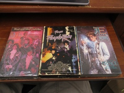 Lot of 3 Prince BETA movies 2 are still sealed Purple Rain, Live & Sheila E