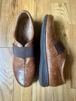 SoftWalk Tanner Too cognac leather slip on comfort shoes Men s Size 11