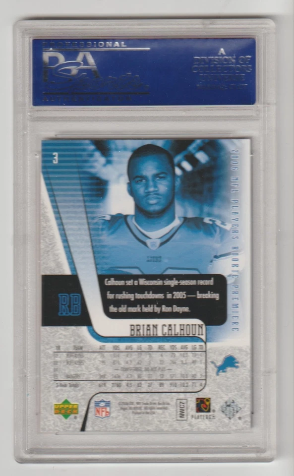 2006 Upper Deck Rookie Premiere #3 Brian Calhoun PSA 10 - Image 2 of 2