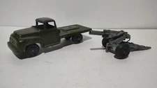 Vintage Tootsietoy, Army Radar Truck & Howitzer Gun, Diecast