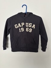 Gap Kids Boy's Grey Full Zip GAP USA 1969 Hoodie Sweater Size SMALL 6-7 